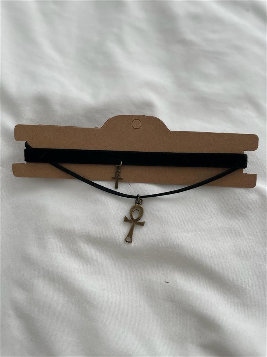 2li Ankh Choker Kolye