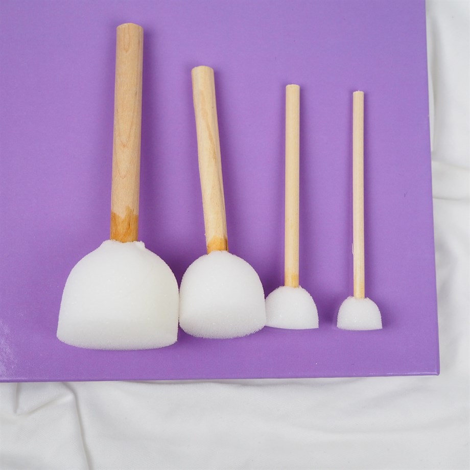 4 lü Sünger Ponpon Set