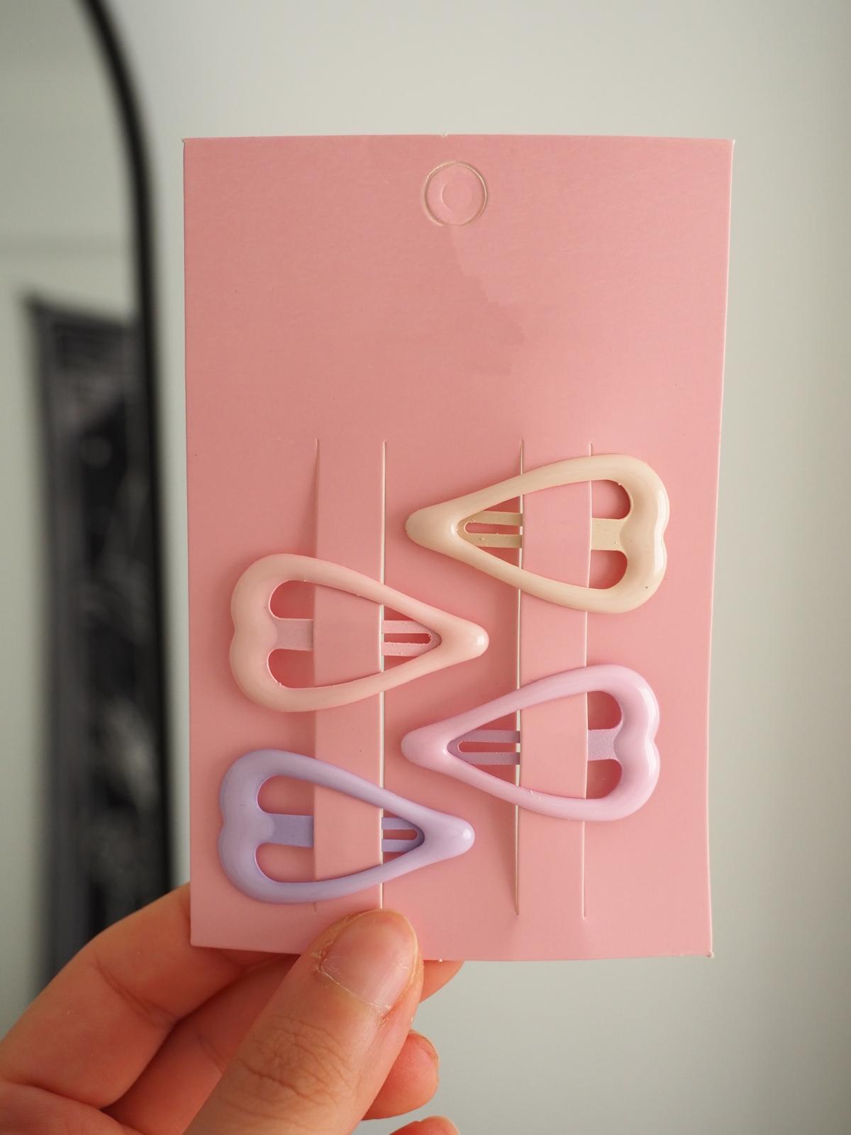 4lü Kalp Pastel Loft Çıt Çıt Toka