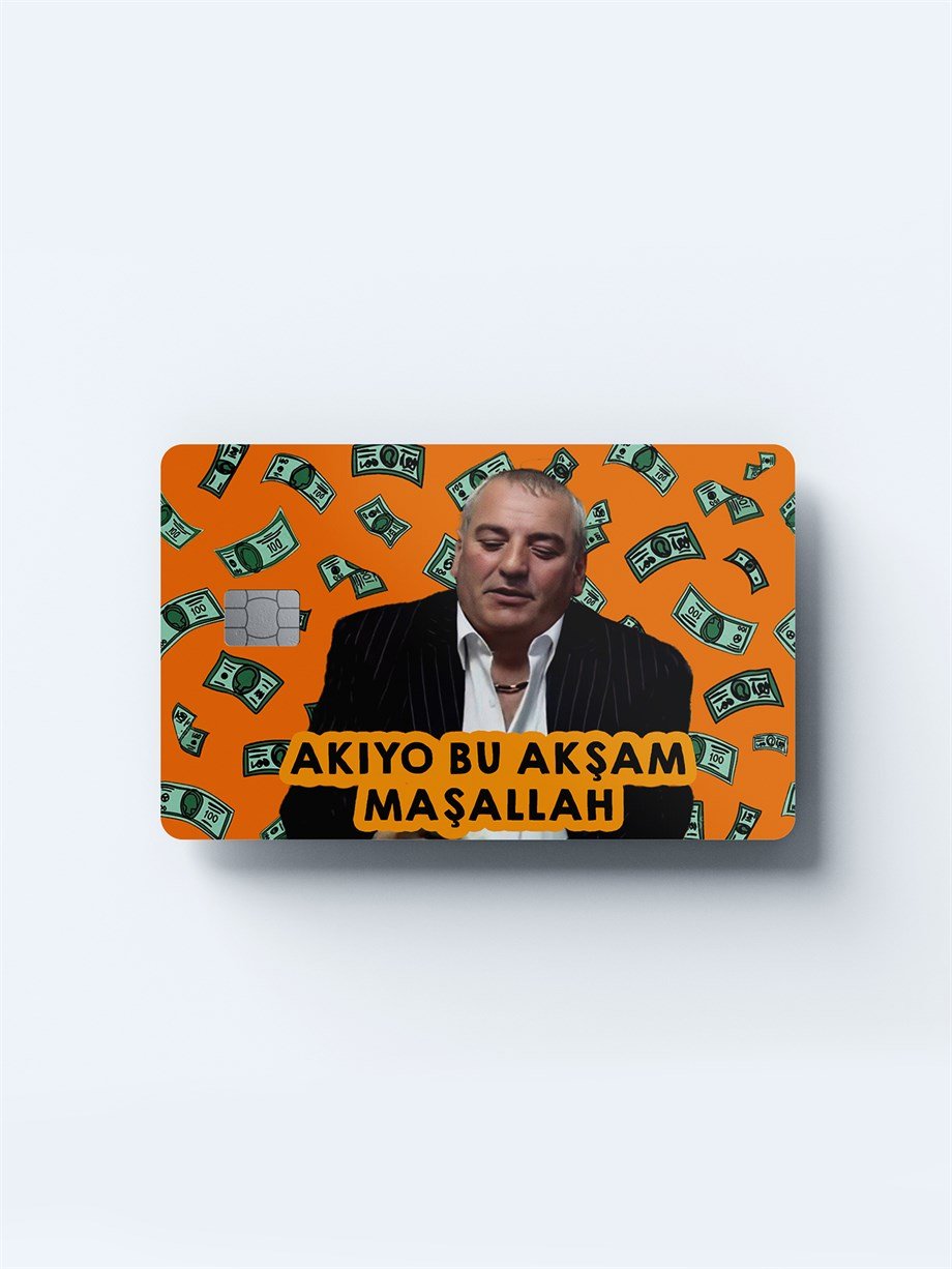 Akıyo Bu Akşam Maşallah Kart Kaplama Sticker