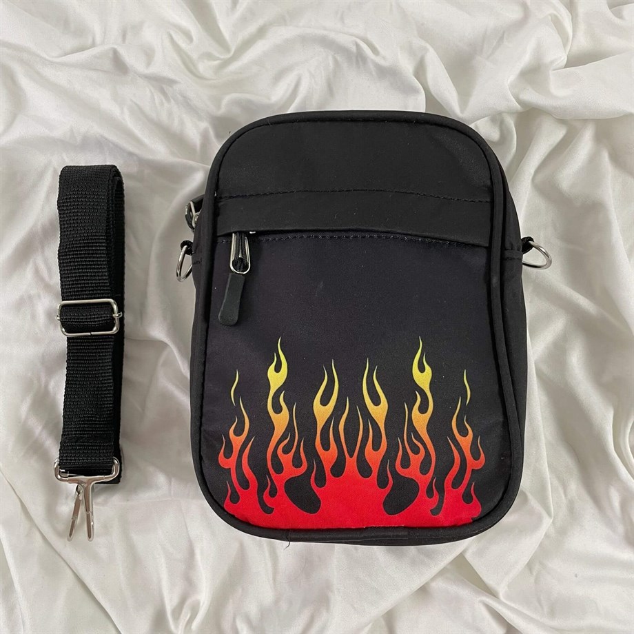 Alev Siyah Rainbag Çanta