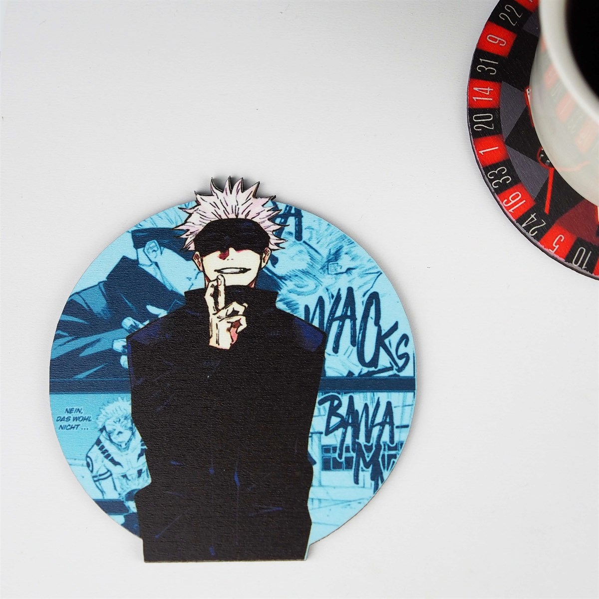 Anime Jujutsu Kaisen Satoru Bardak Altlığı 