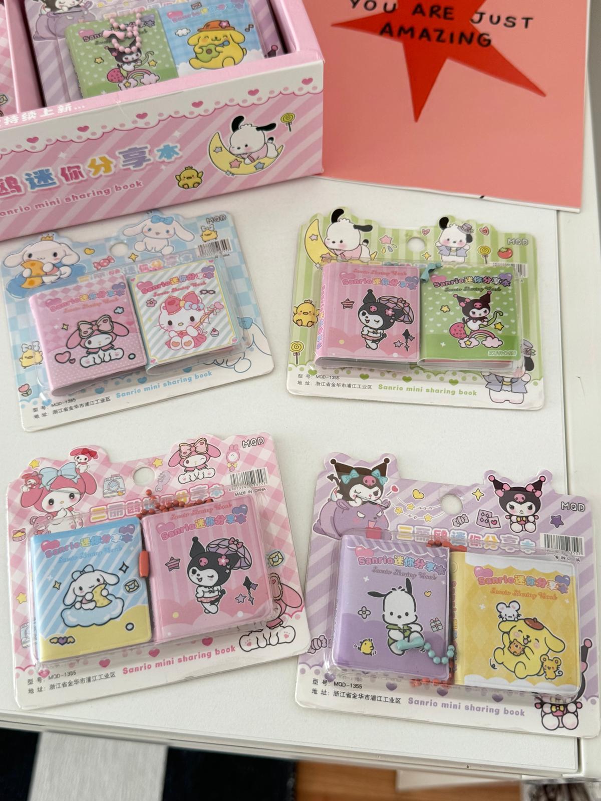 Anime Karakter 2li Mini Anahtarlık Defter