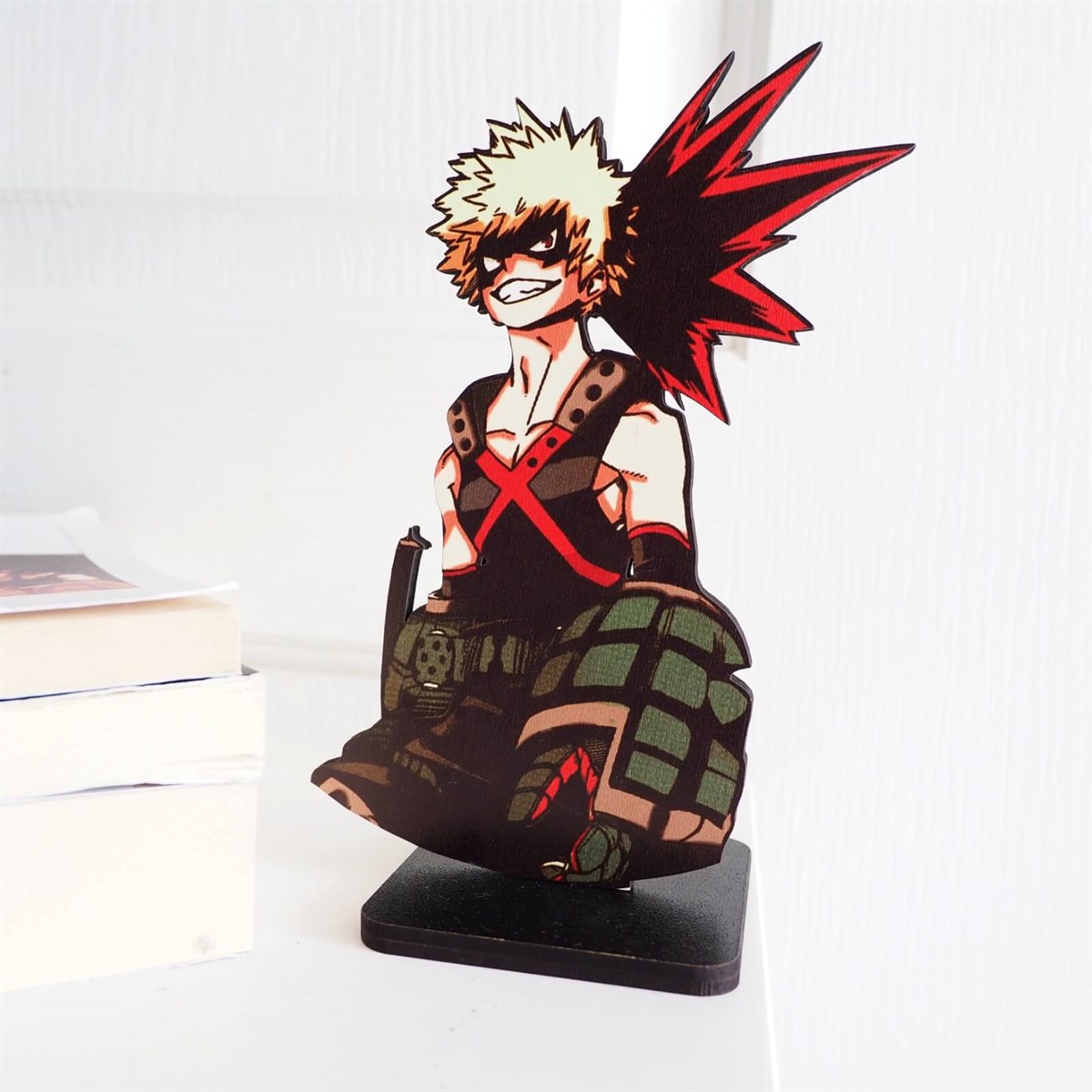 Anime My Hero Academia Katsuki Bakugo Ahşap figür