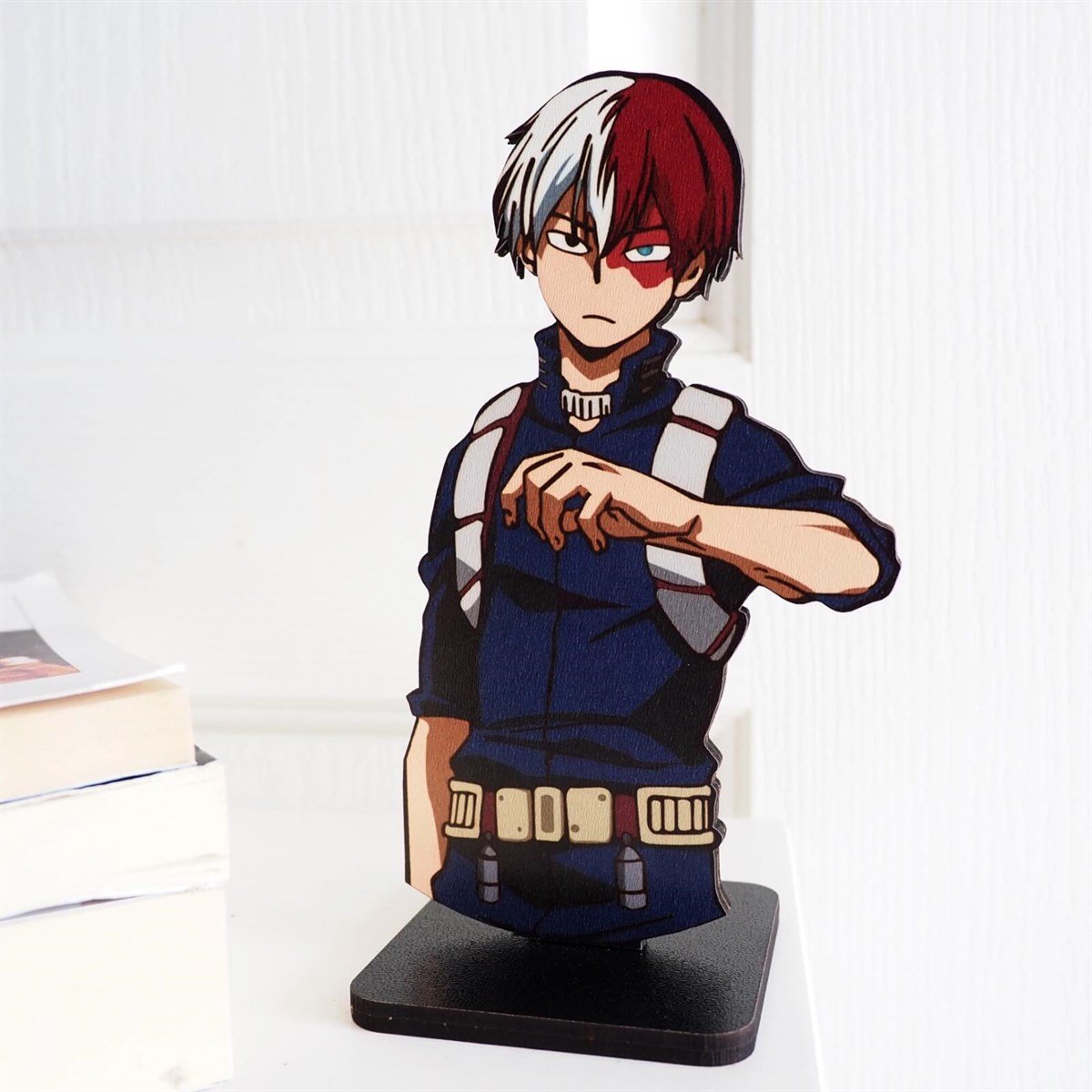 Anime My Hero Academia Shoto Todoroki Ahşap figür