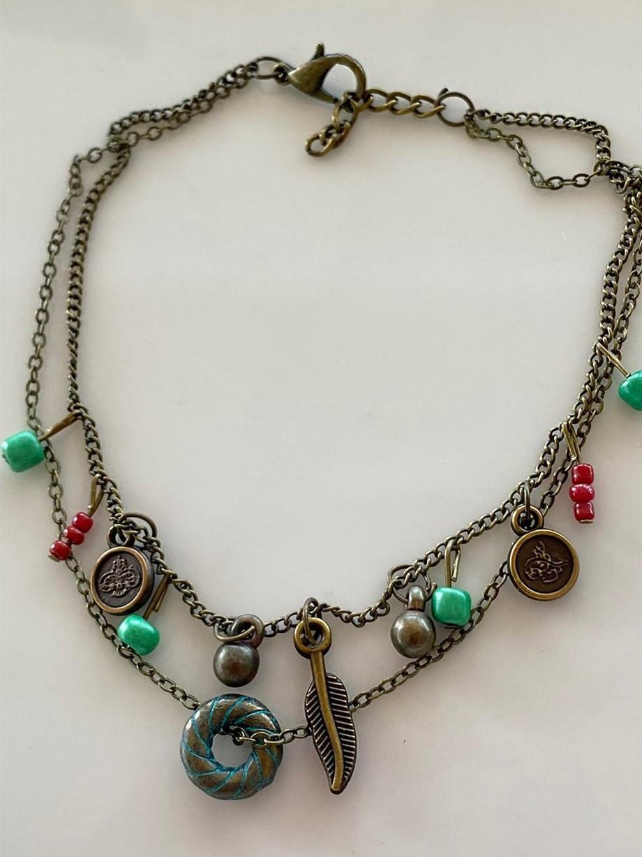 Antik Karışık Figürlü Halhal