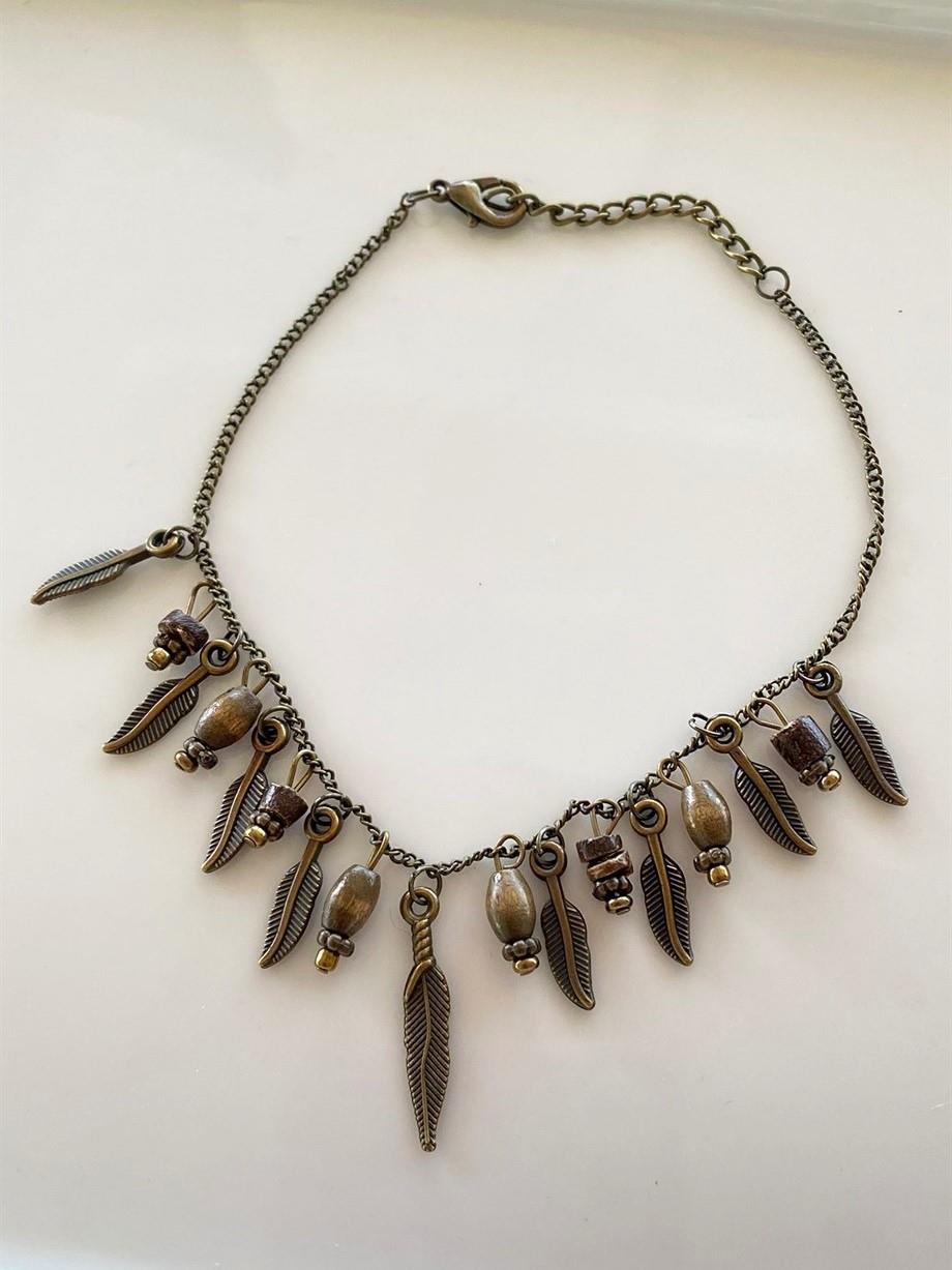 Antik Renk Karma Figürlü Halhal