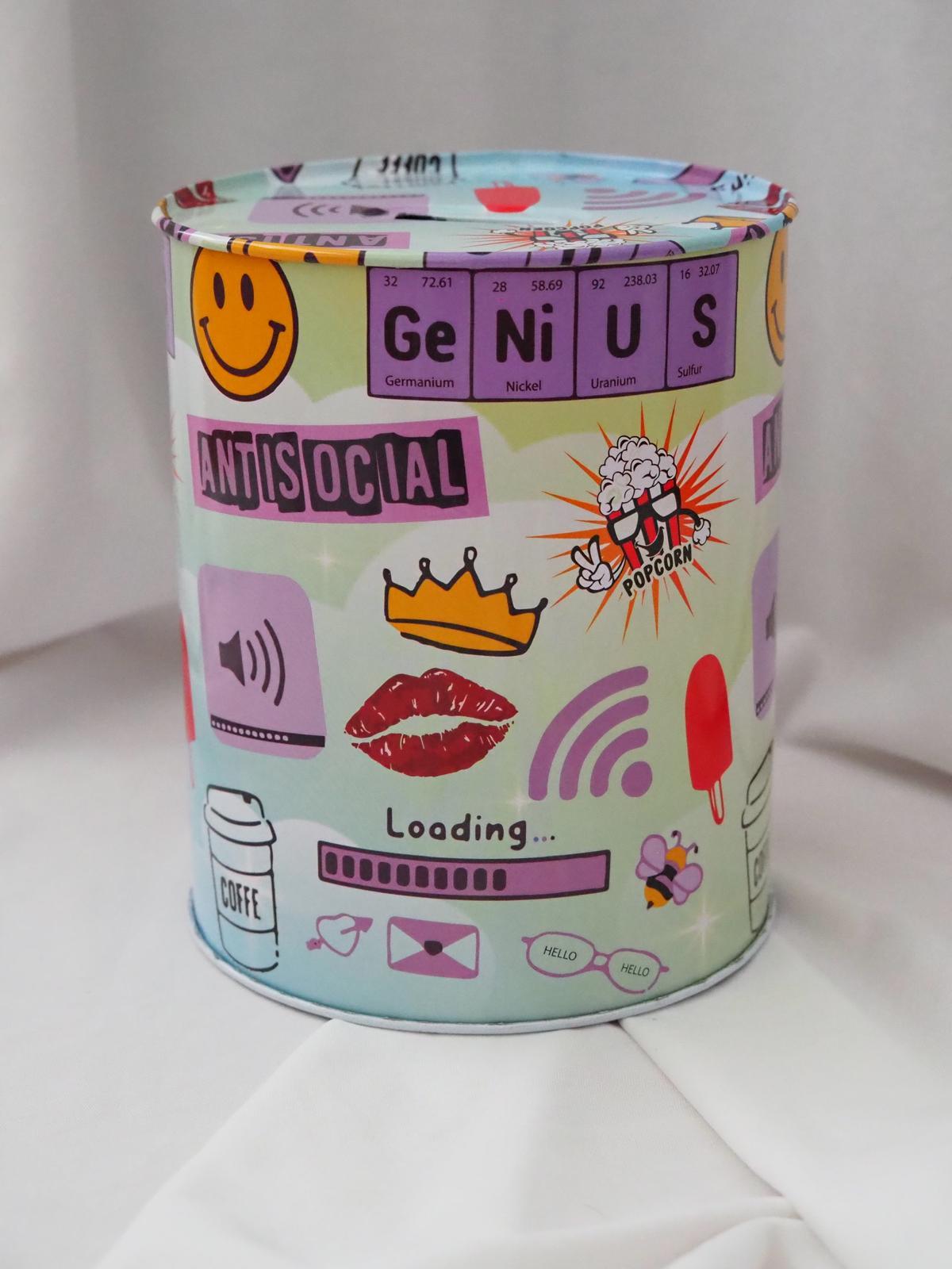 Antisocial Büyük Boy Teneke Kumbara