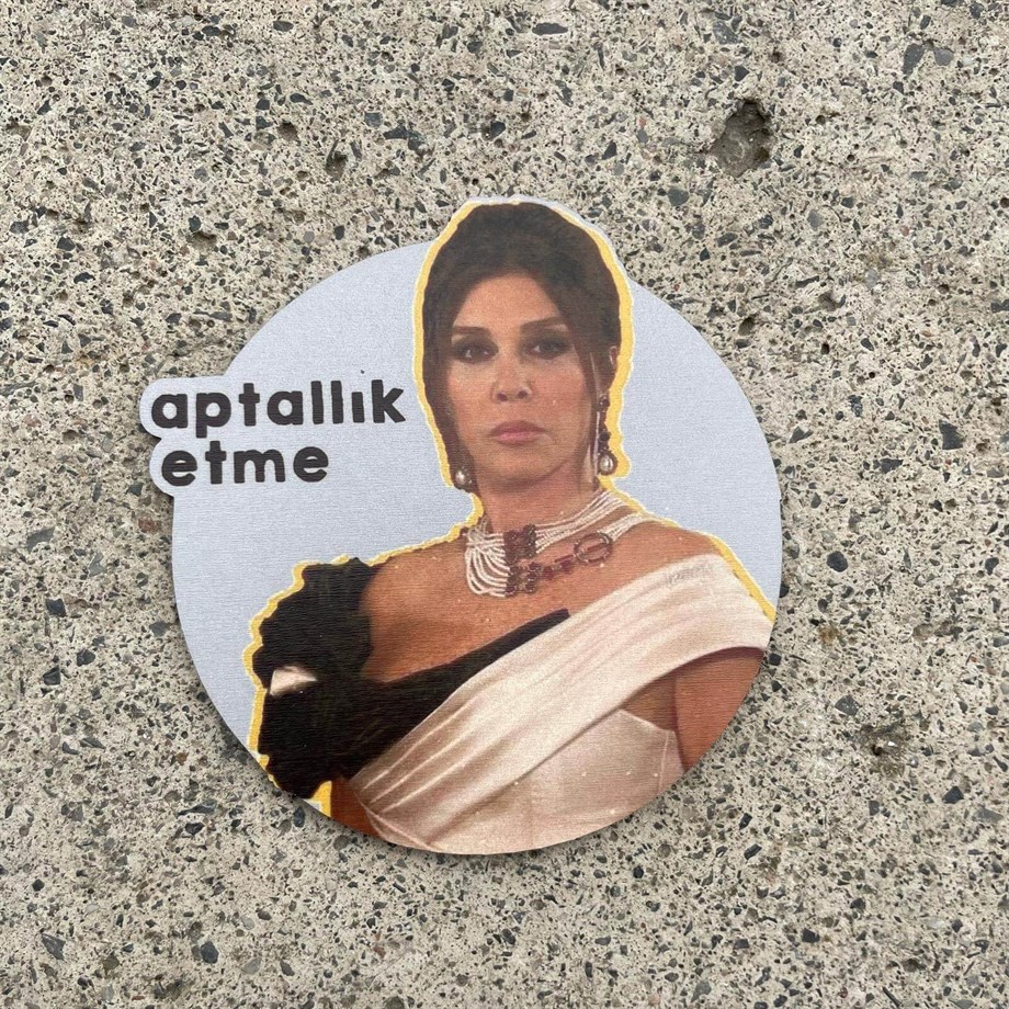 Aptallık Etme Bihter Bardak Altlığı