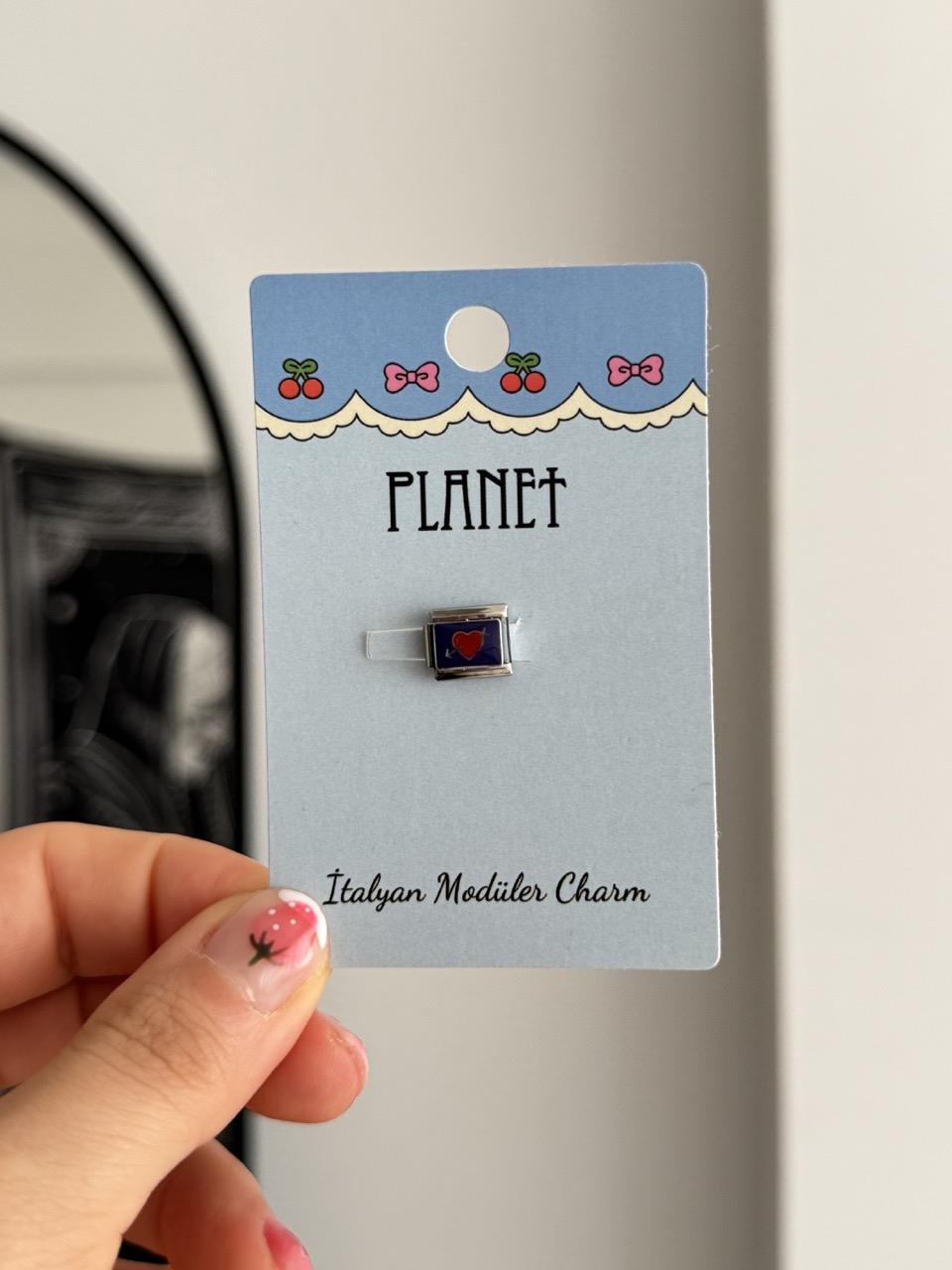 Arrow Heart Kartlı İtalyan Charm