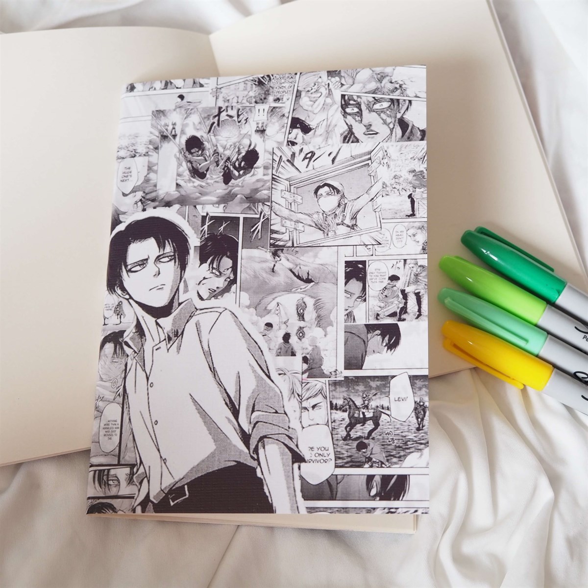 Atack on Titan Levi Baskılı Defter