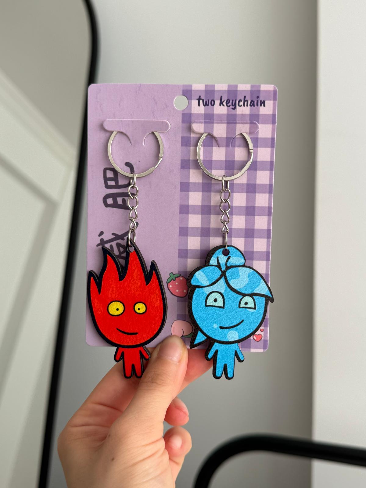 Ateş ve Su 2li Anahtarlık