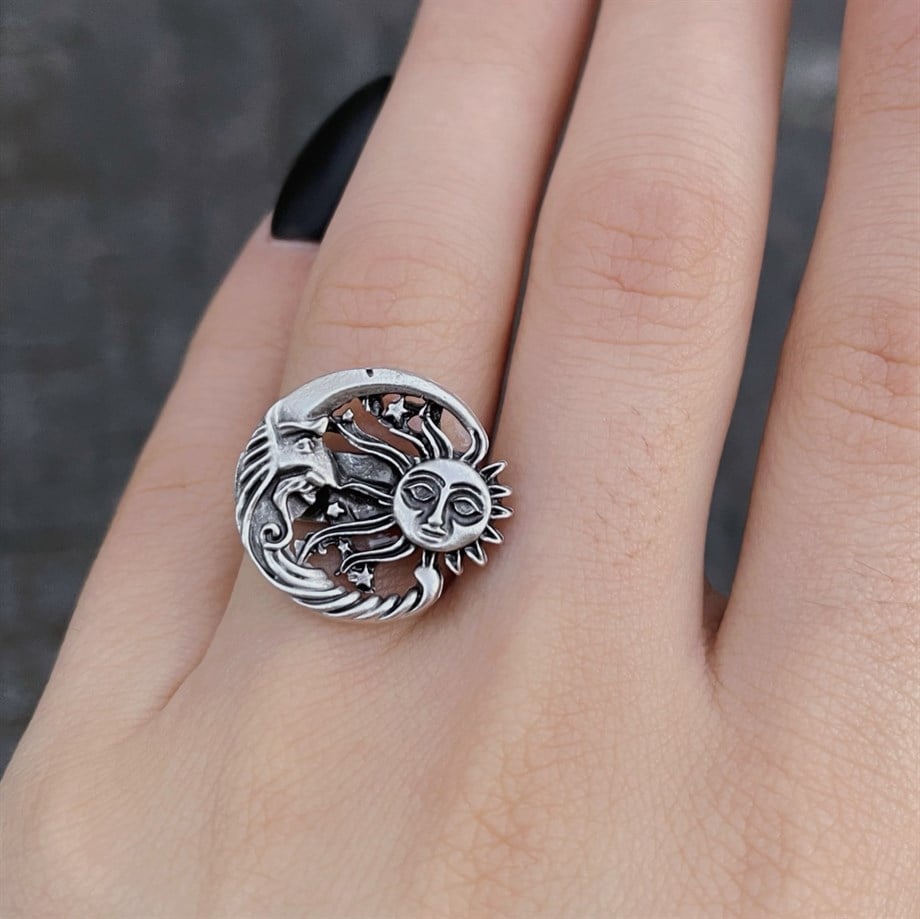 Ayarlanabilir Ay ve Güneş Yüzük