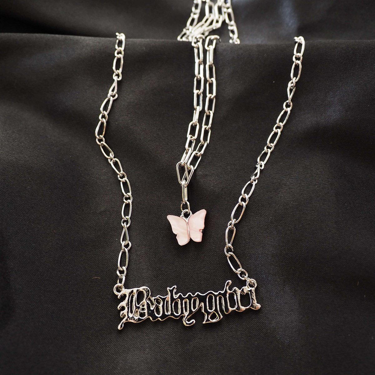 Babygirl Kelebek 2'li Kolye