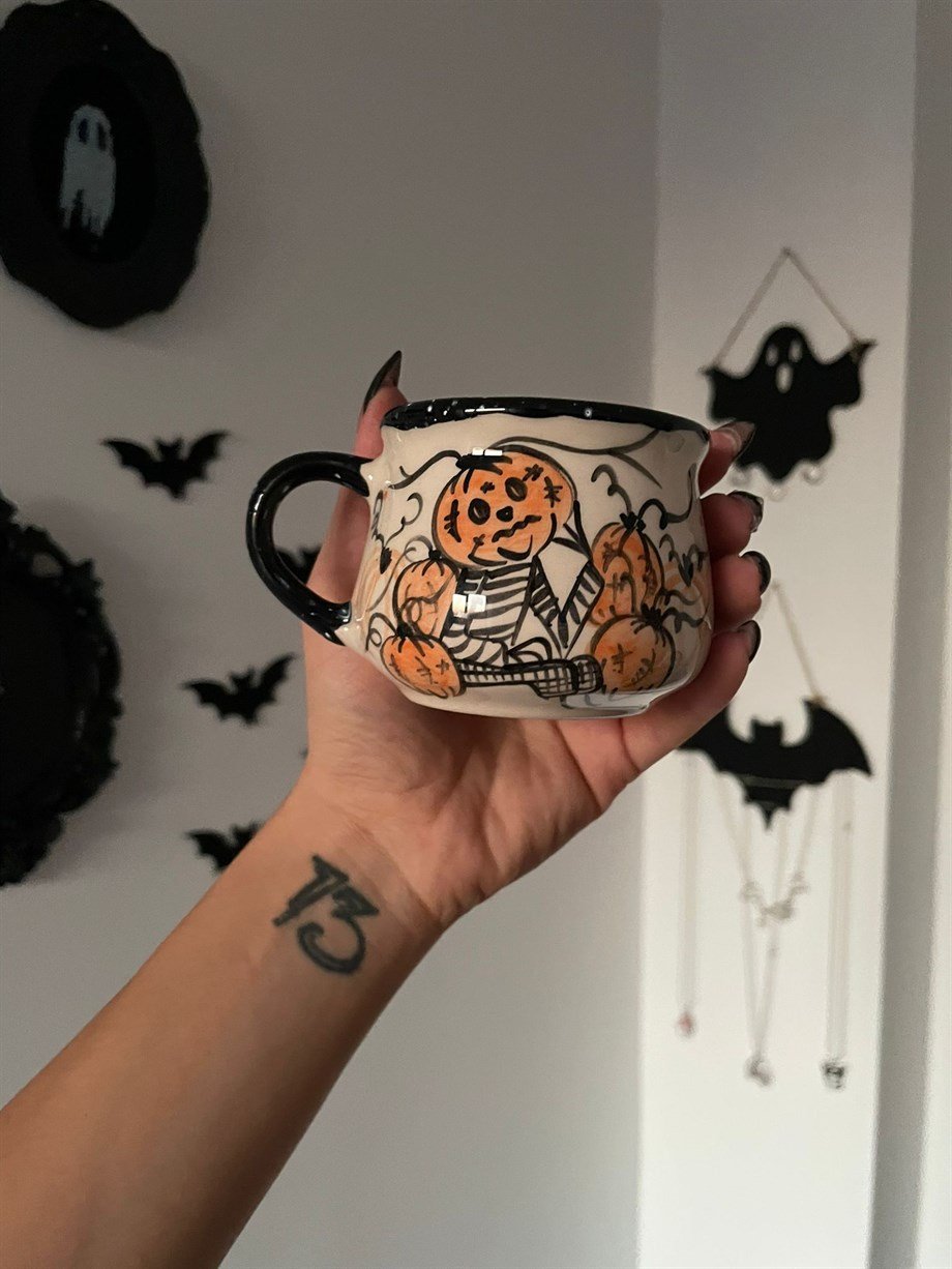 Bal Kabağı Seramik Kupa I Handmade
