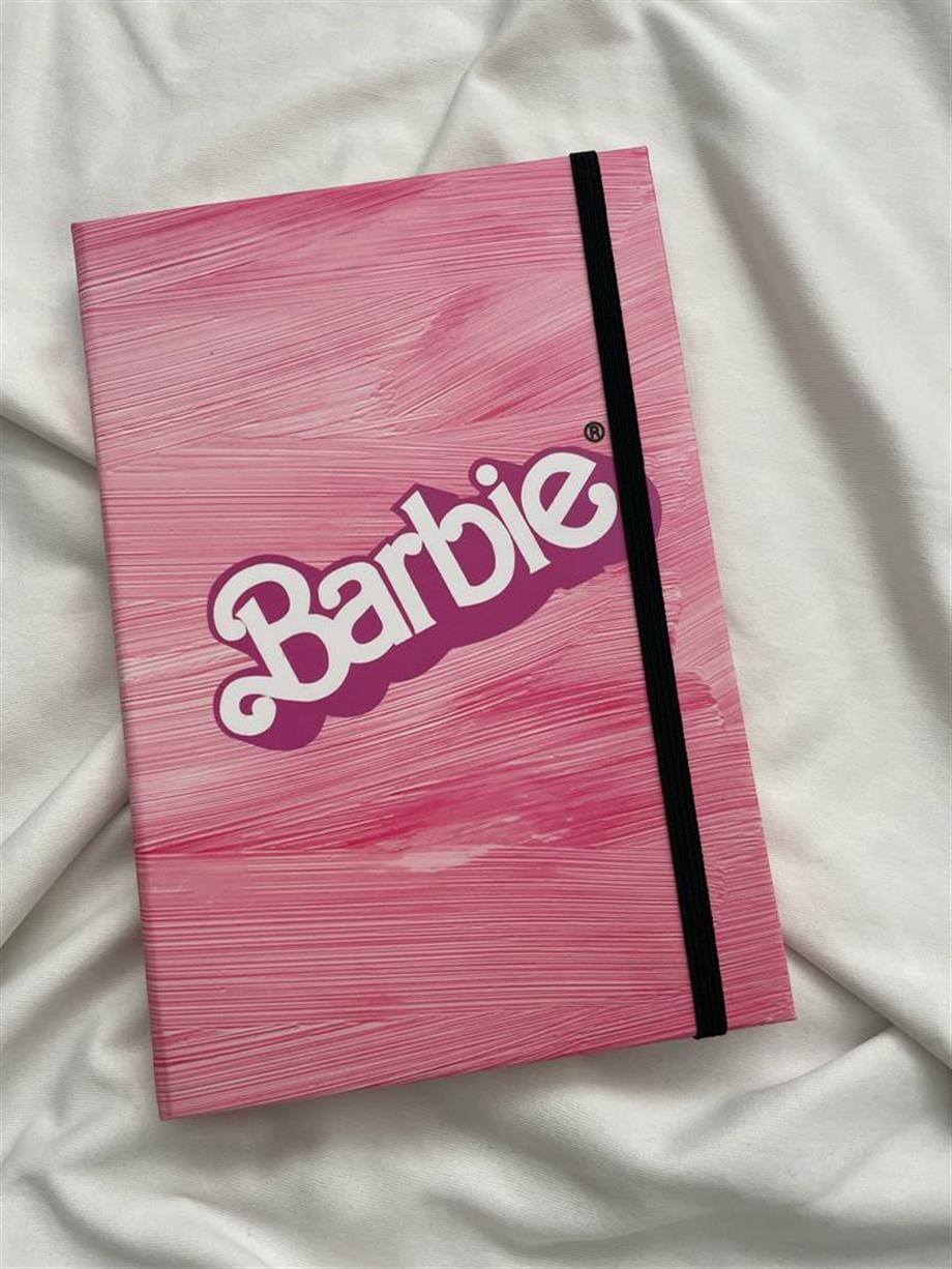Barbie Art Lastikli Sert Kapak Defter