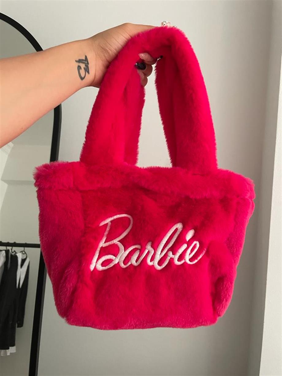 Barbie Dark Pink Extra Soft Peluş Çanta