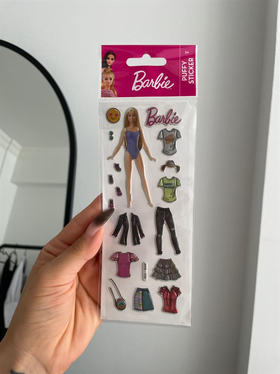 Barbie Kabartmalı Sticker 2