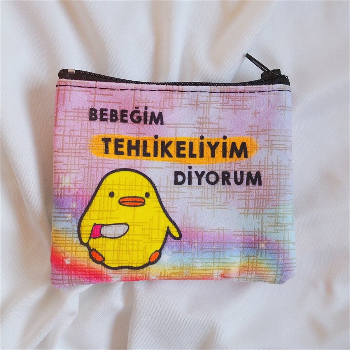 Bebeğim Tehlikeliyim Diyorum Bozuk Para Cüzdanı