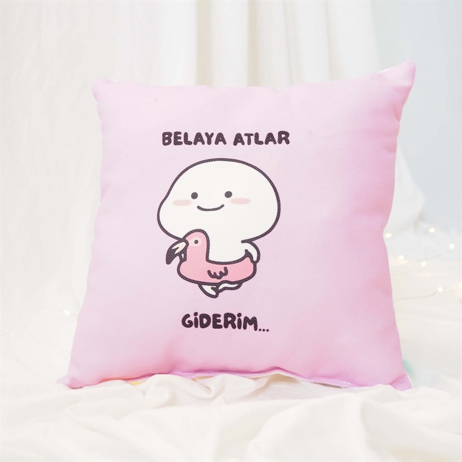 Belaya Atlar Giderim Kare Yastık