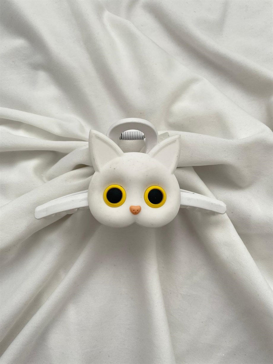 Beyaz Kedi Mandal Toka