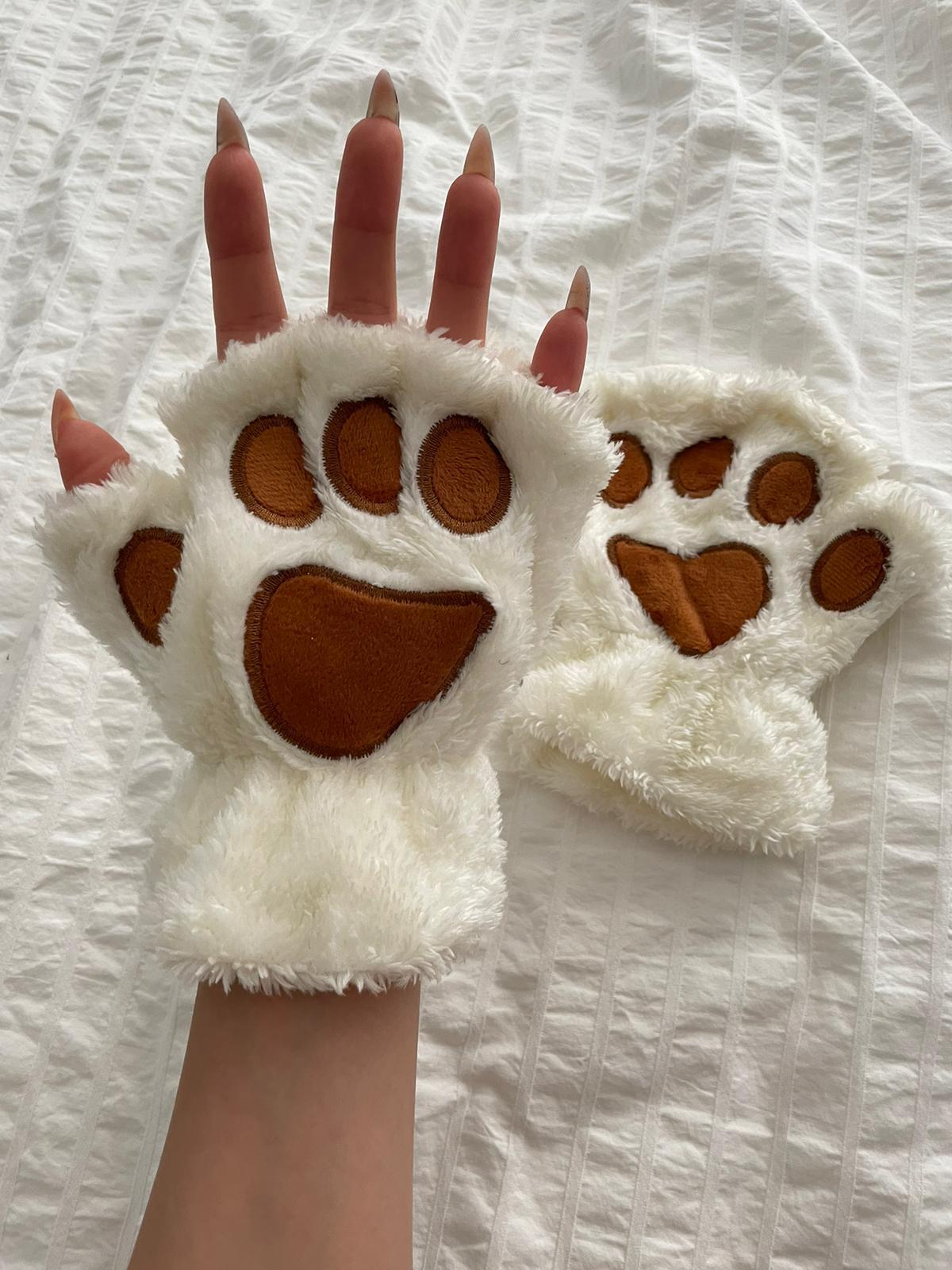 Beyaz Yummy Soft Pati Eldiven