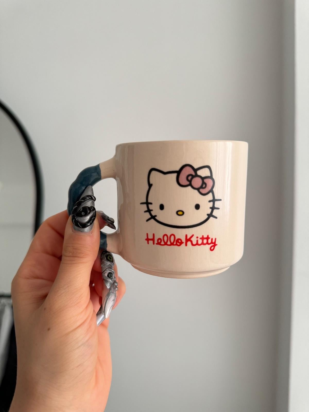 Boncuk Kulplu Kitty Kupa