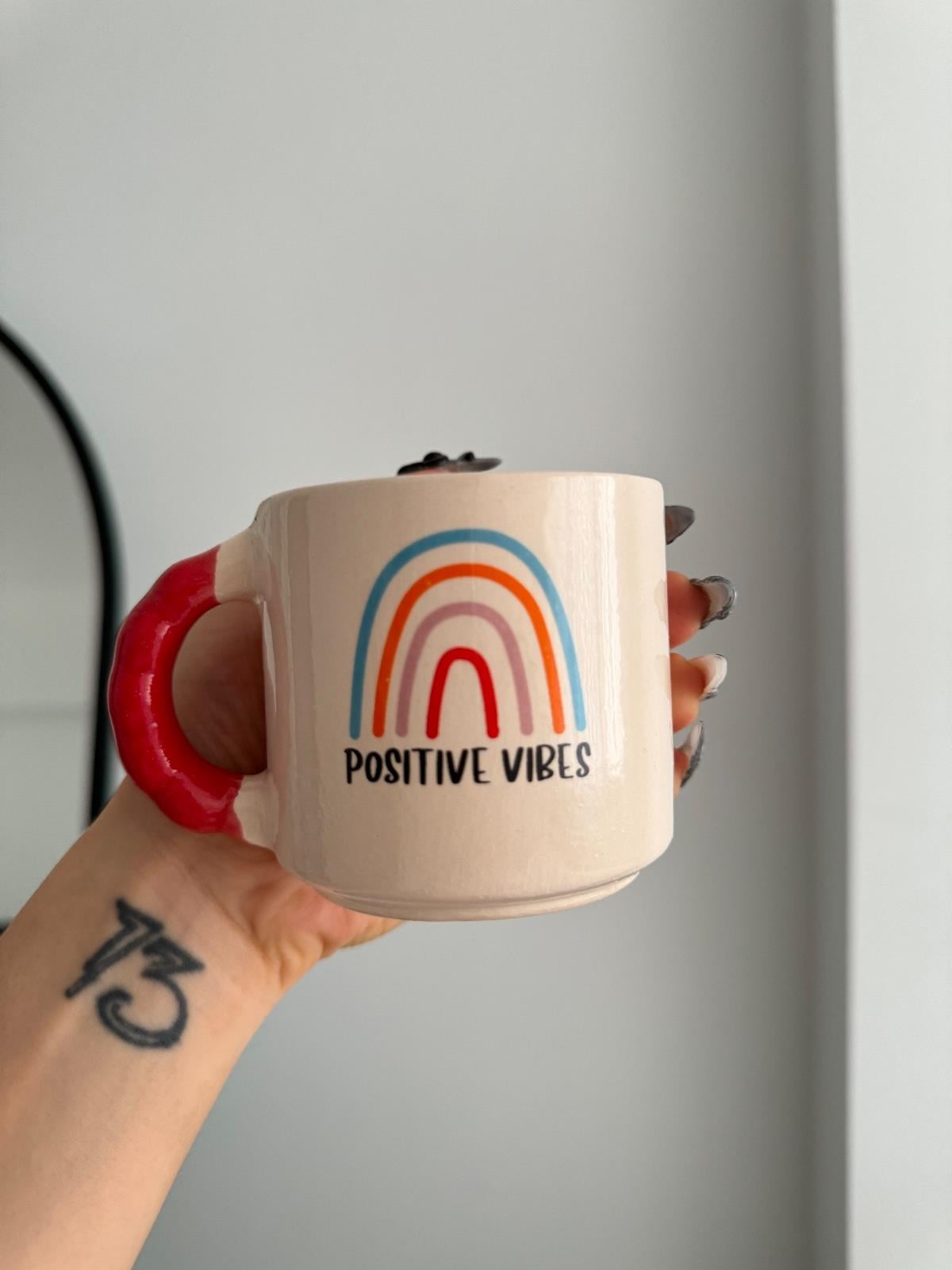 Boncuk Kulplu Positive Vibes Kupa