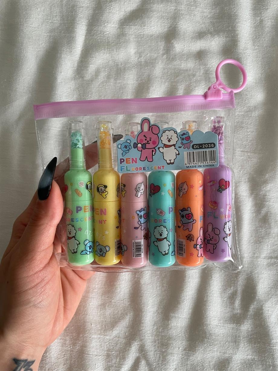 BT21 Fosforlu Kalem Seti