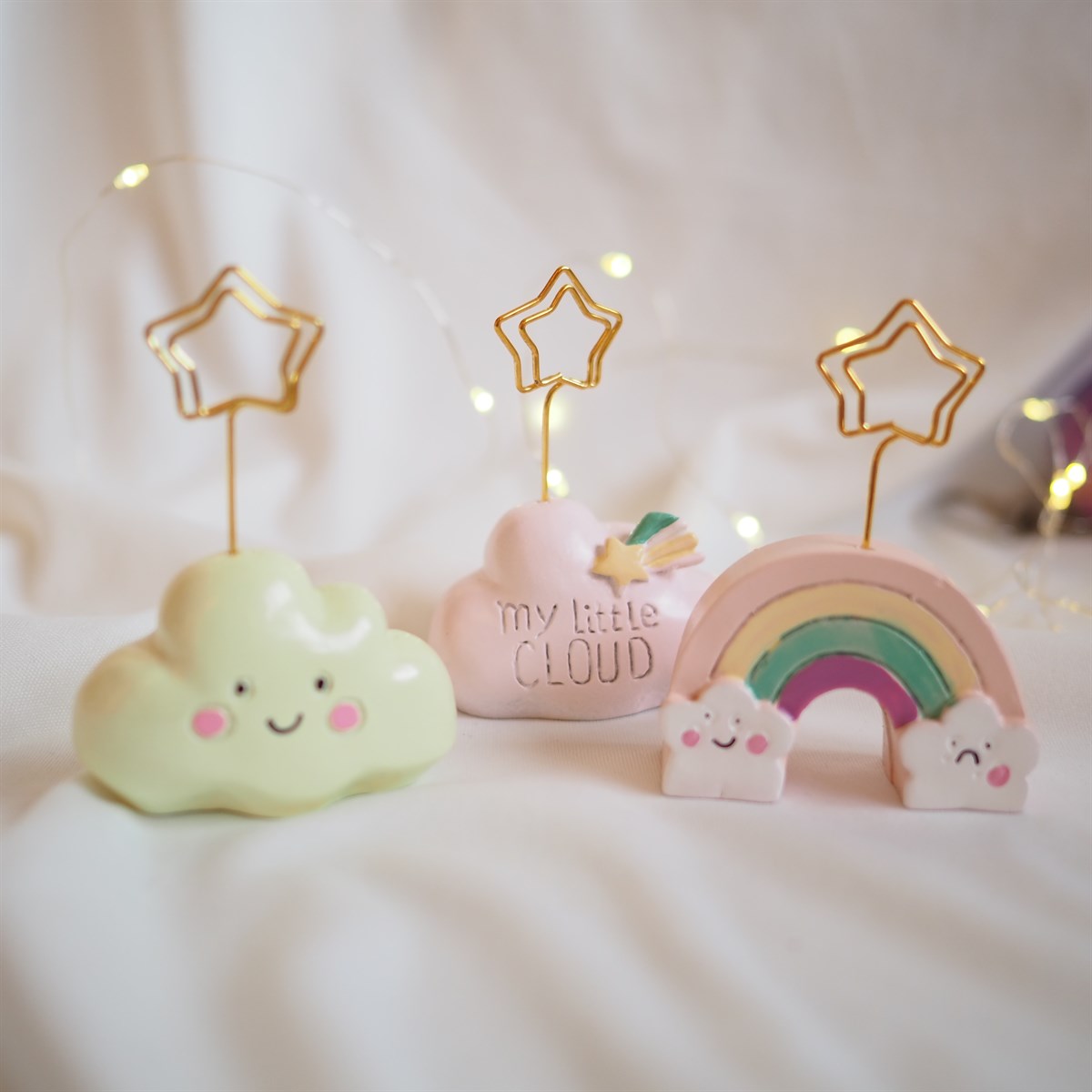 Bulut ve Gökkuşağı Tasarımlı Not Tutucu Seçenekleri