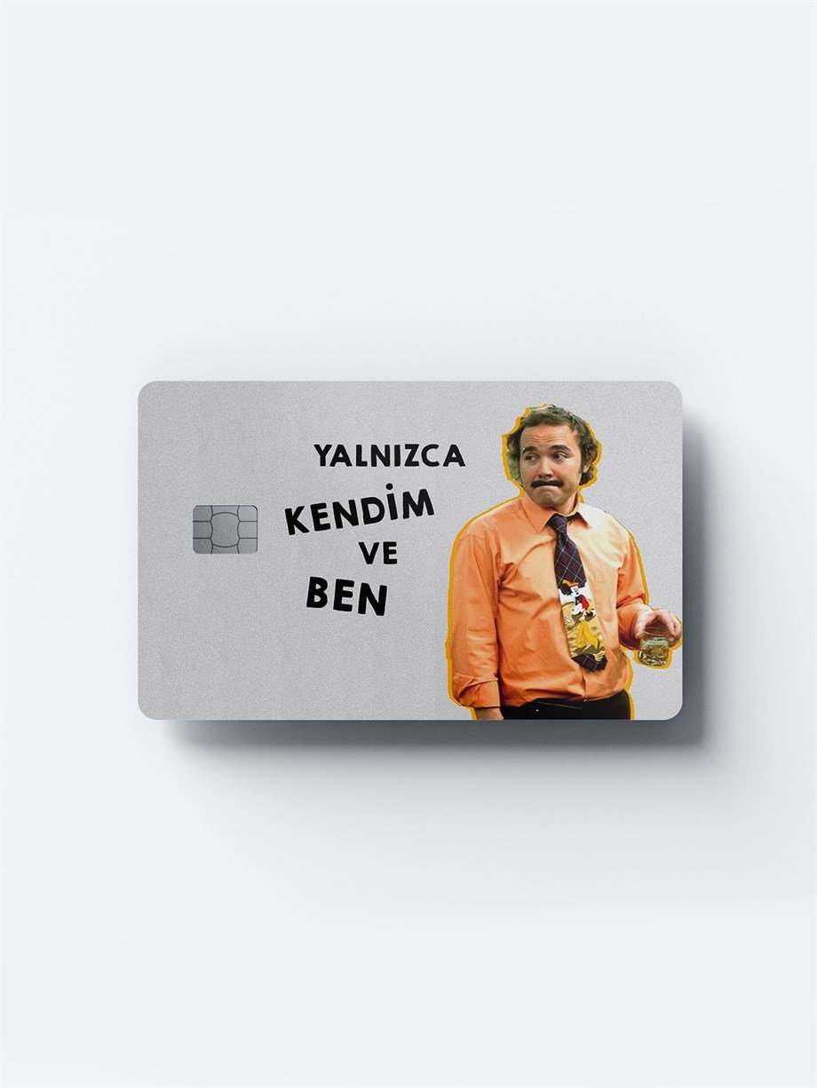 Burhan Altıntop Yalnızca Kendim Ve Ben Kart Kaplama Sticker