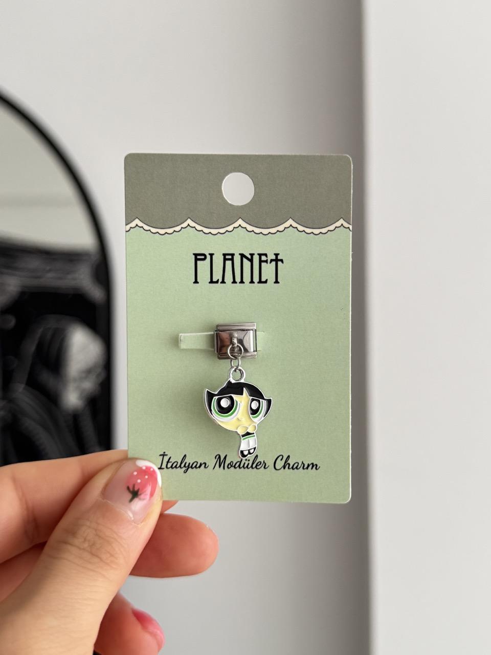 Buttercup Sallantılı Kartlı İtalyan Charm