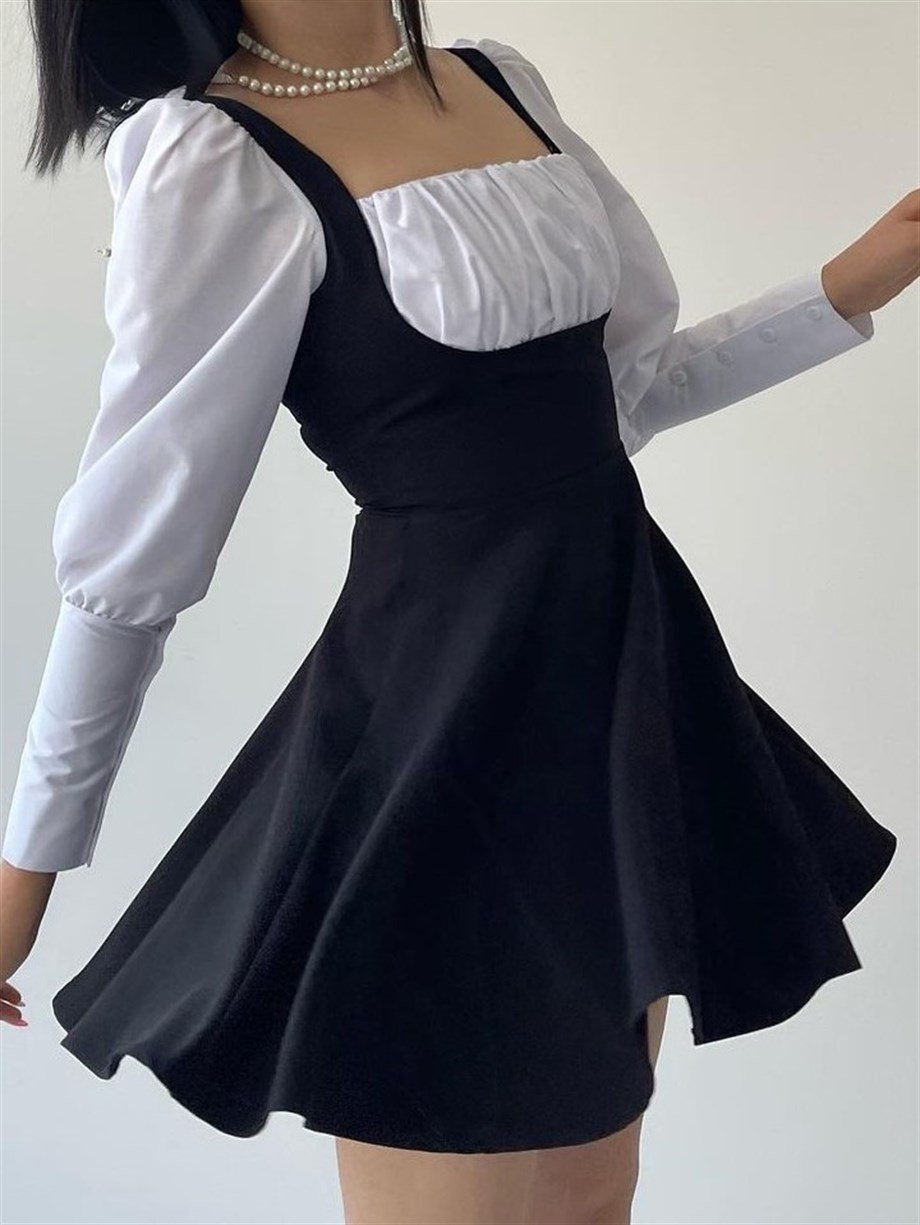 Büzgü Yakalı Princess Lolita Elbise