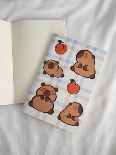 Capybara Mini Çizgisiz Defter