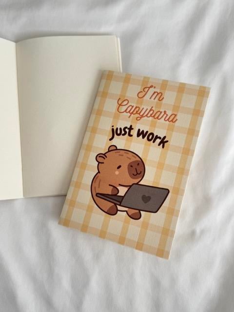Capybara Work Mini Çizgisiz Defter