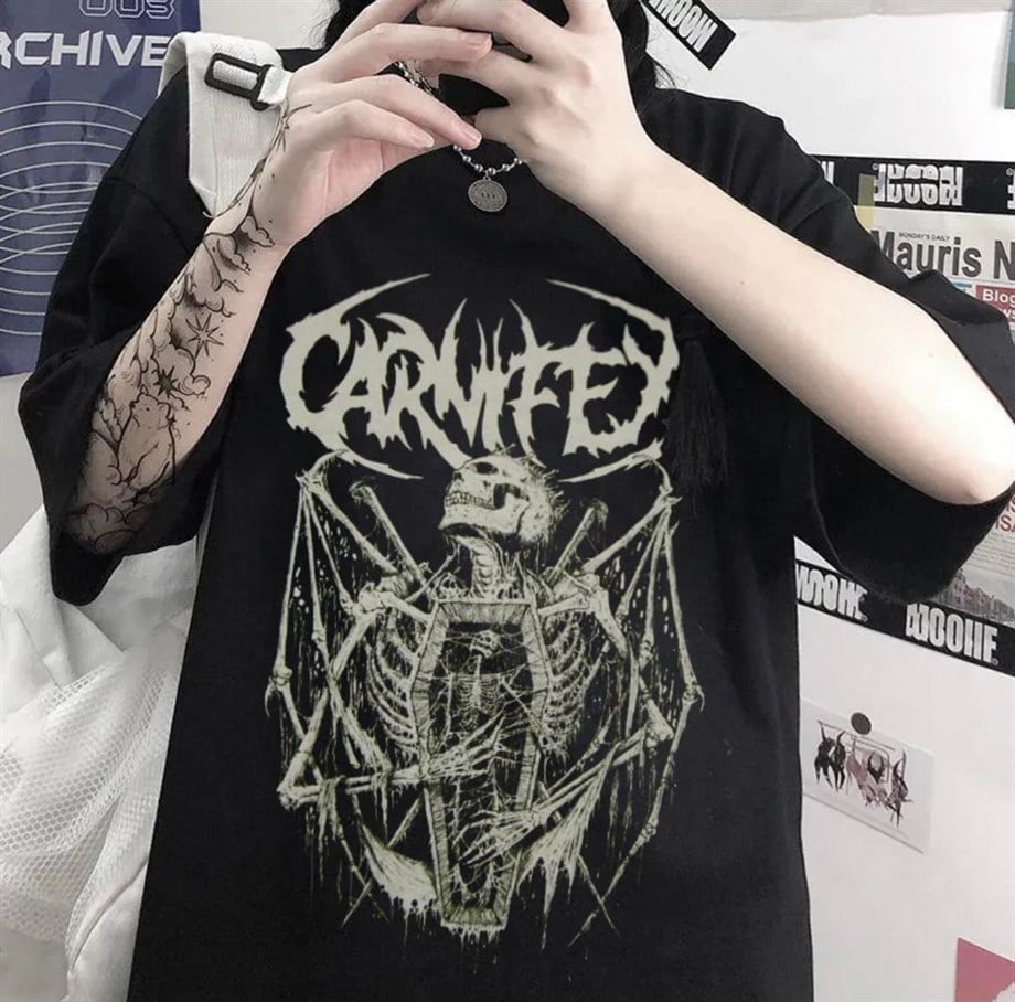 Carnifex The Script Siyah Unisex T-shirt