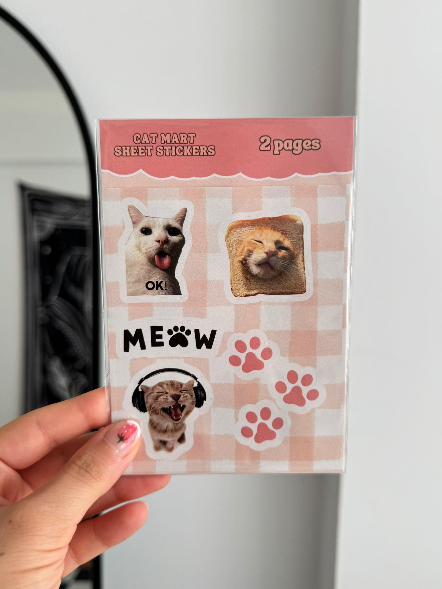 Cat Mart Sheet 2li Sayfa Sticker
