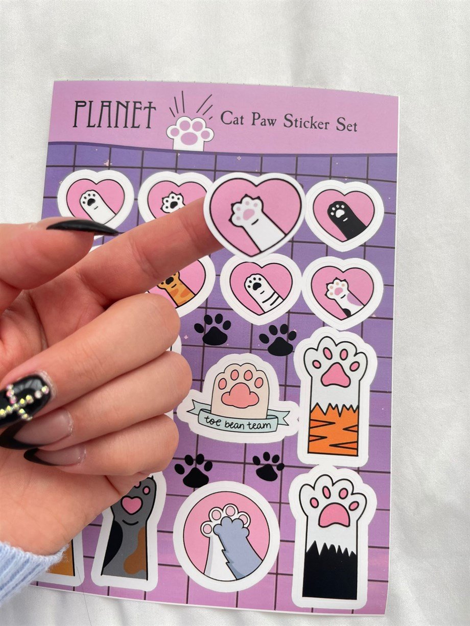 Cat Paw Sticker Set
