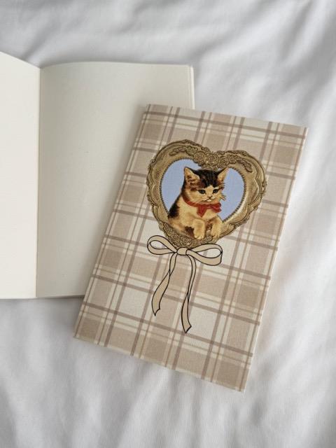 Cat Ribbon Mini Çizgisiz Defter