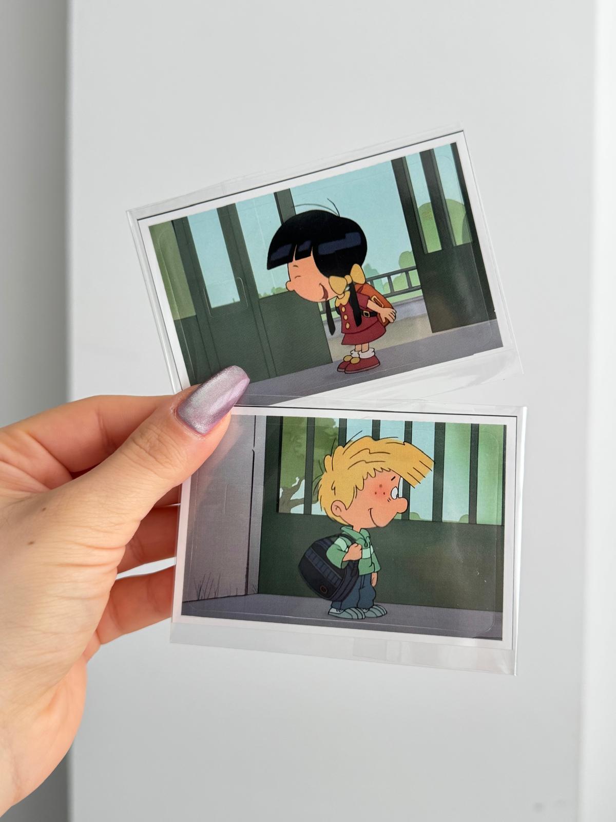 Cedric ve Chen Kart Kaplama Sticker 2li Set