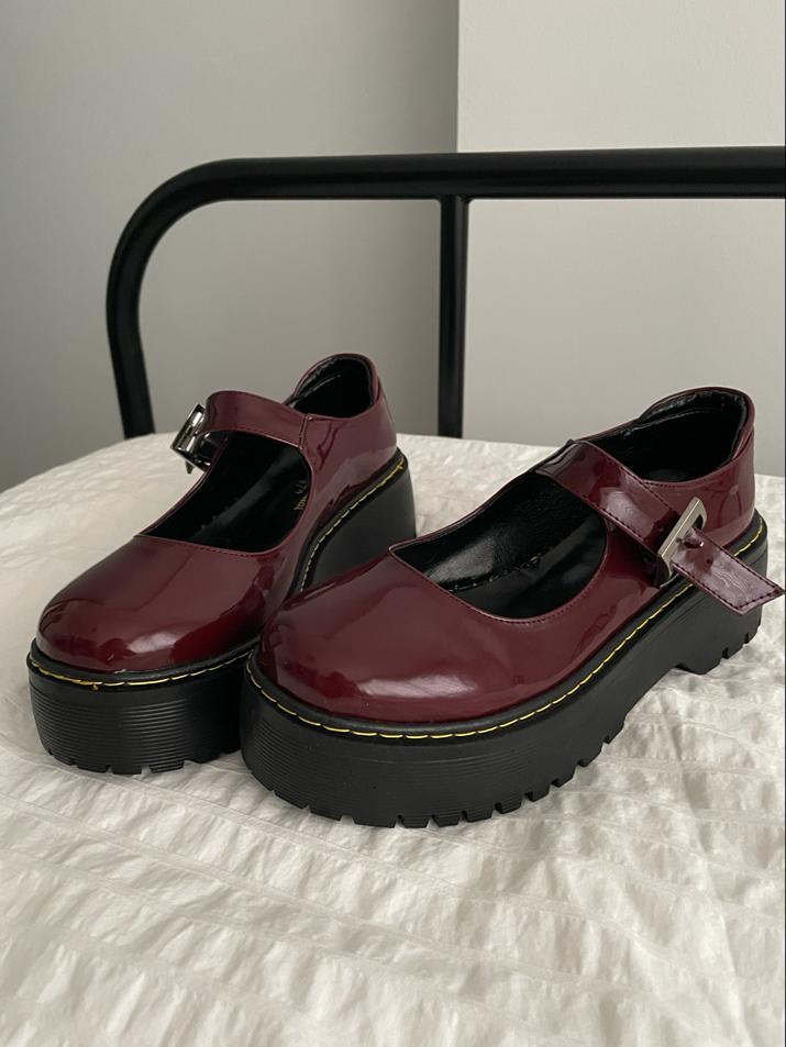 Cherry Mary Jane Vişne Çürüğü Lolita Ayakkabı