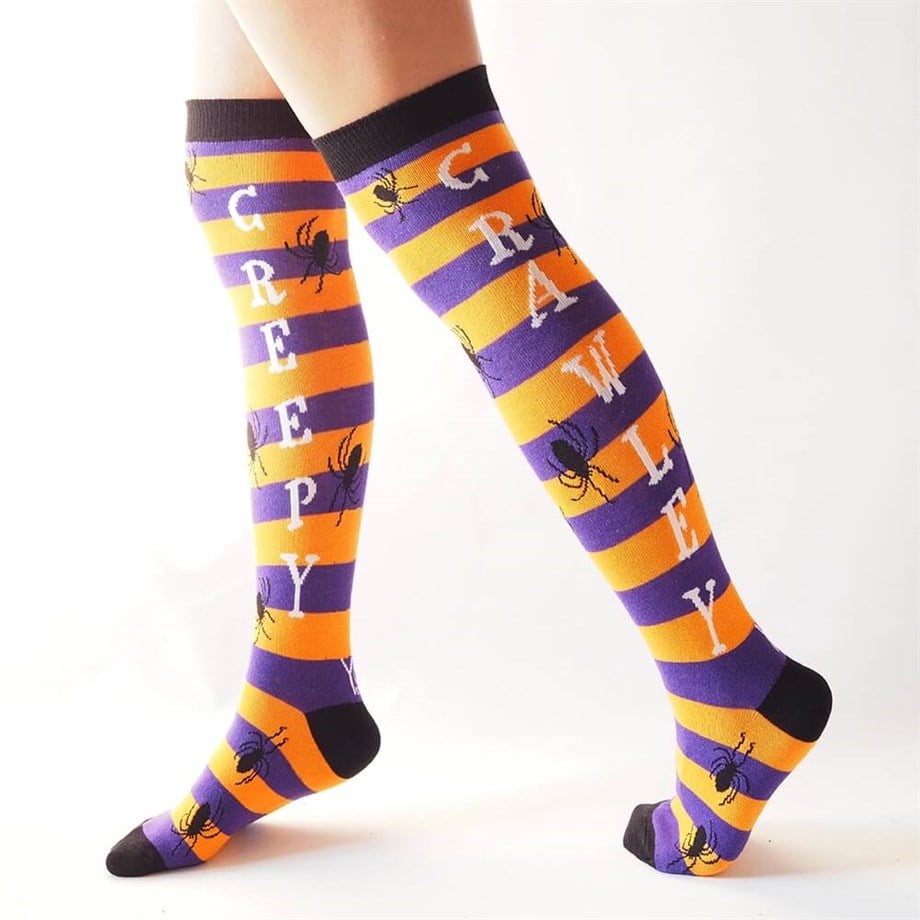 Creepy Crawlies Diz Üstü Çorap