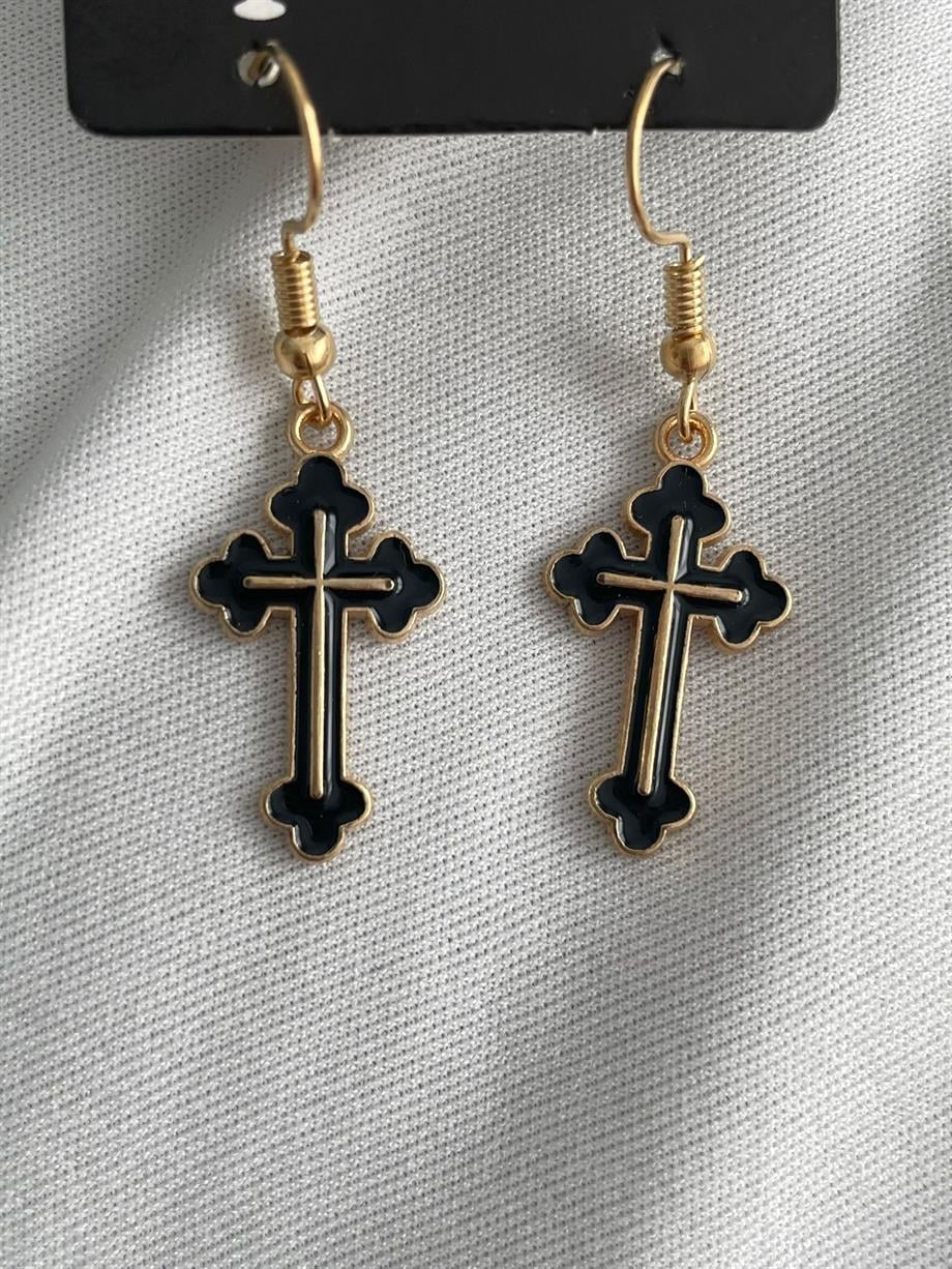 Cross Mineli Küpe