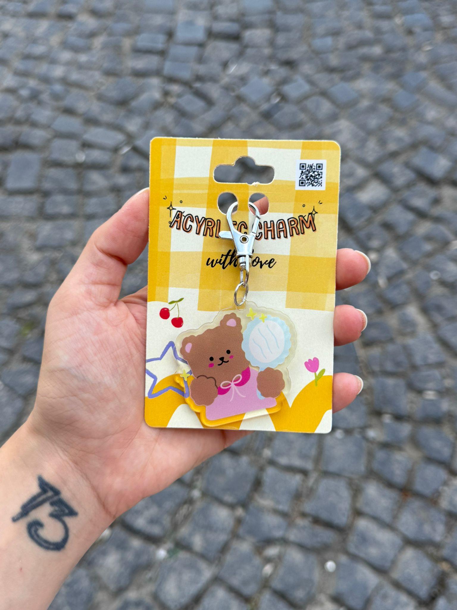 Cute Bear Akrilik Charm