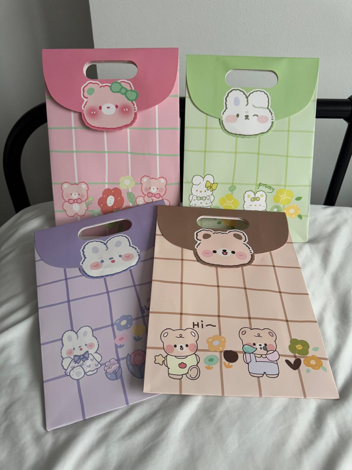 Cute Kawaii Kilitli Karton Hediye Çantası