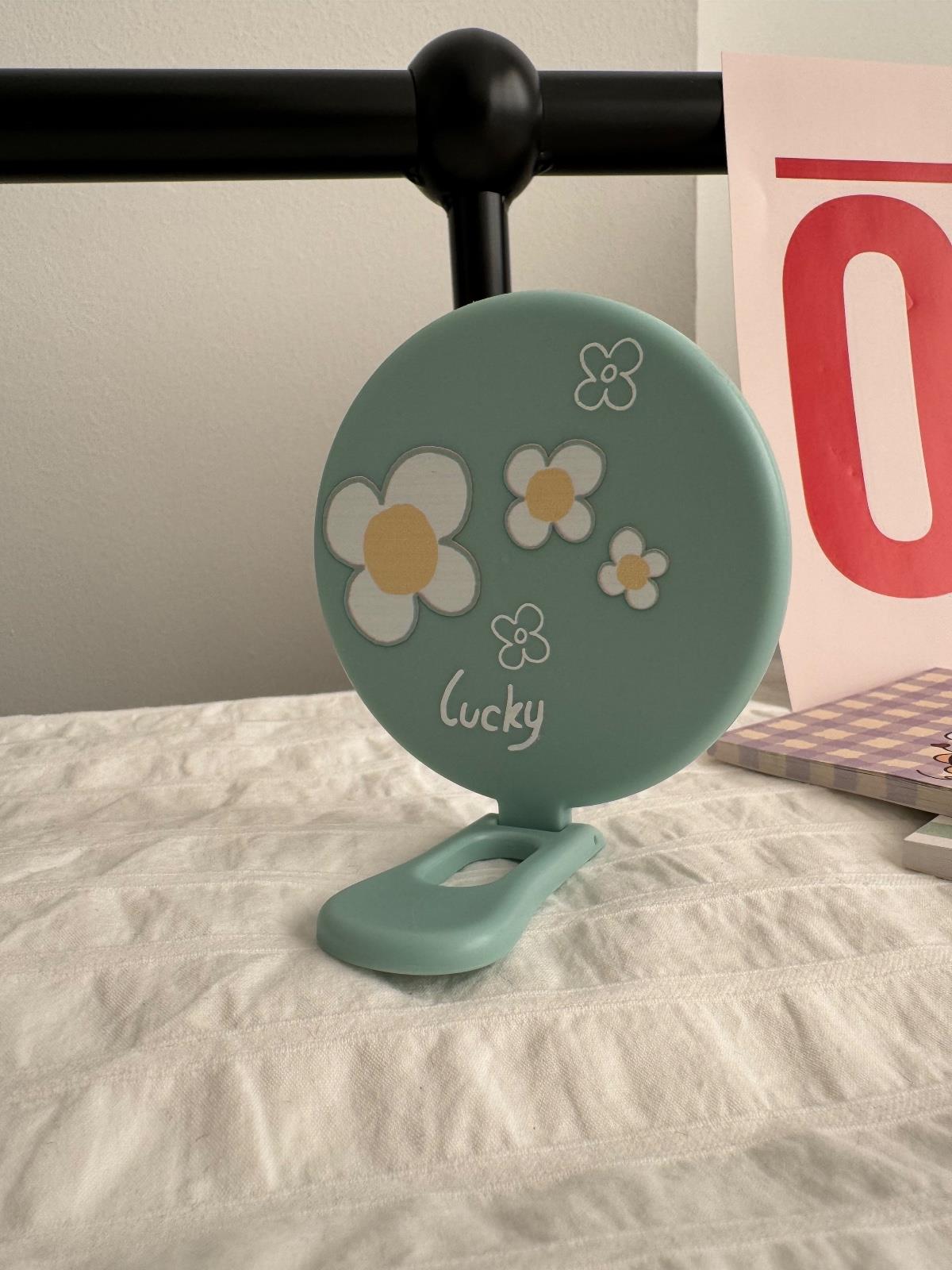 Cute Lucky Pati Detaylı El ve Masa Aynası