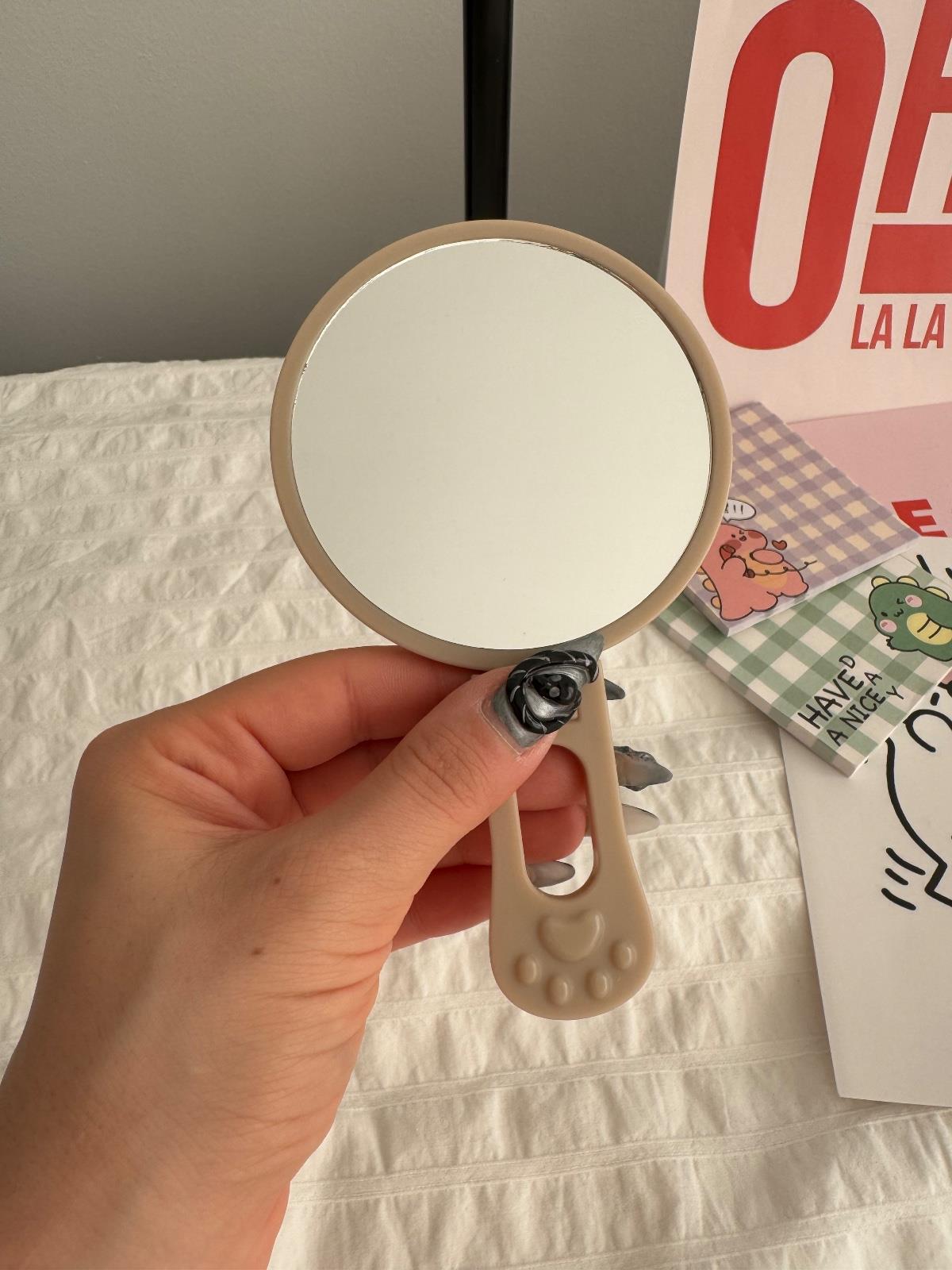 Cute Sleep Pati Detaylı El ve Masa Aynası