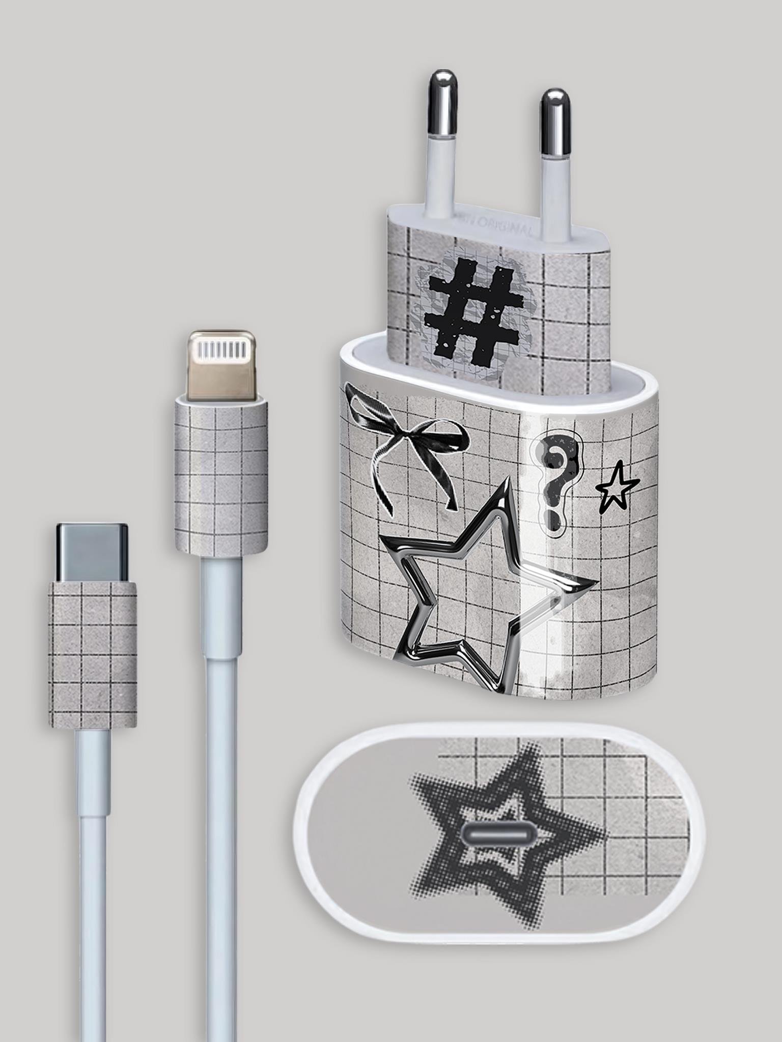 Cyber Star Şarj Adaptör Sticker Seti