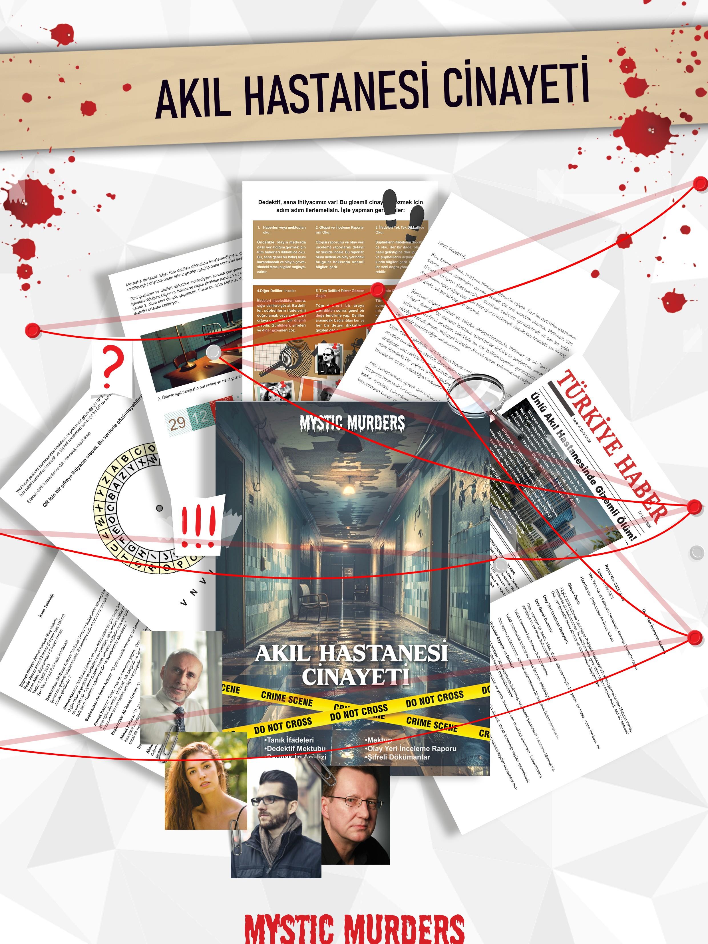 Dedektiflik Cinayet Çözme Oyunu - Akıl Hastanesi Davası