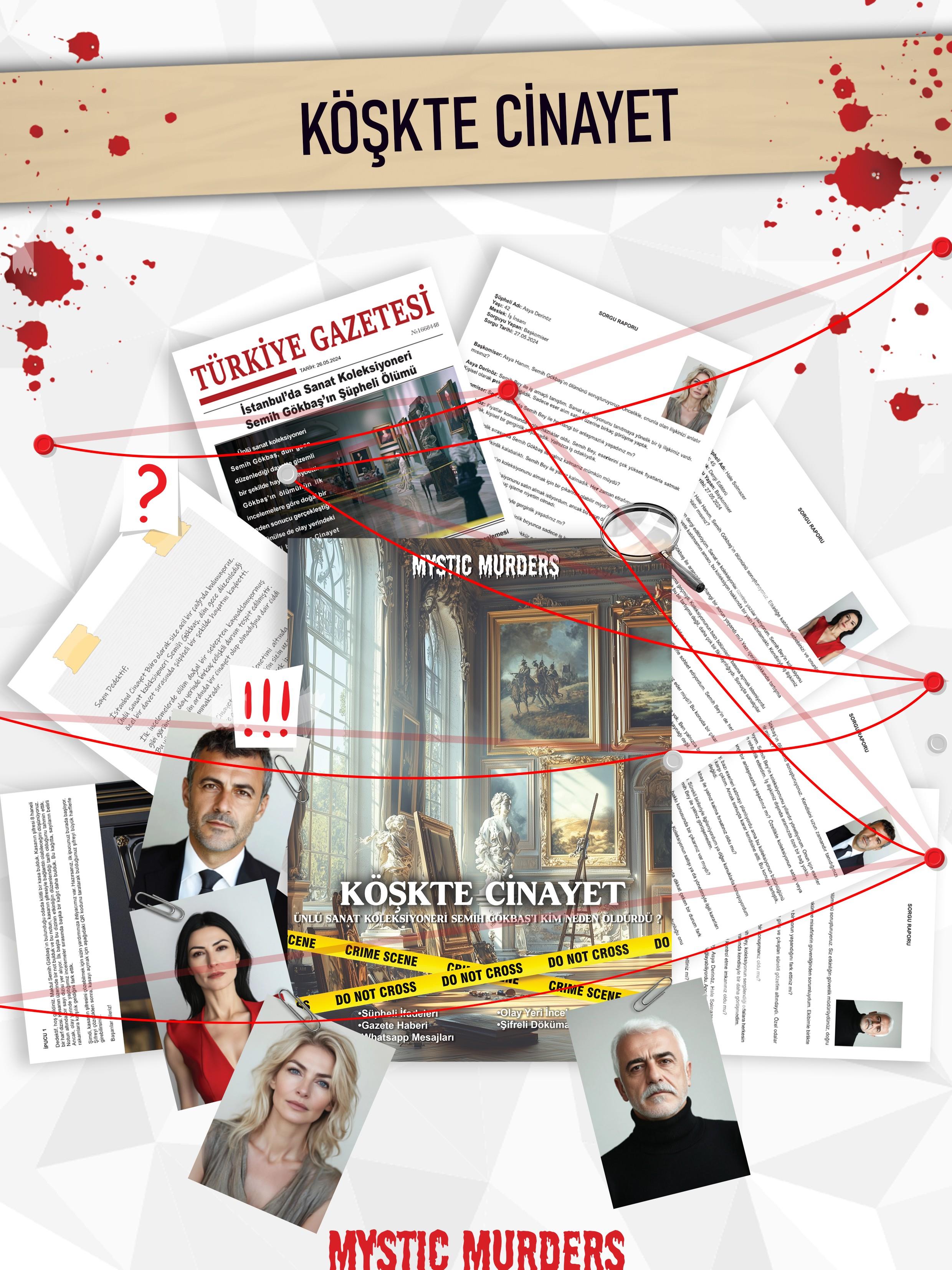 Dedektiflik Cinayet Çözme Oyunu - Köşkte Cinayet